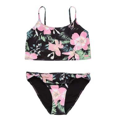 【ROXY ロキシー 公式通販】ロキシー（ROXY）Roxy SHADOW FLORAL CROP TANK SET キッズ ビキニセット