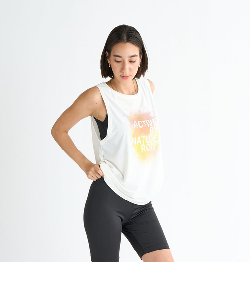 【ROXY ロキシー 公式通販】ロキシー（ROXY）Roxy PAINT YOUR LIFE ウィメンズ タンクトップ ノースリーブ フィットネス スポーツ
