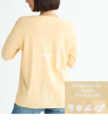 【ROXY ロキシー 公式通販】ロキシー（ROXY）Roxy BEACH FLEX ウィメンズ 長袖Tシャツ ロンT バックプリント