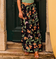Roxy SWEETWATER MAXI PRINTED ウィメンズ ロングスカート BLACK ボタニカル柄 フラワープリント 花柄