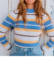 【ROXY ロキシー 公式通販】ロキシー（ROXY）【オンラインストア・直営店限定】Roxy PLAYA MORNING SWEATER ウィメンズ トップス