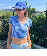 【ROXY ロキシー 公式通販】ロキシー（ROXY）【オンラインストア・直営店限定】Roxy MINI STRIPE SSFT ウィメンズ トップス
