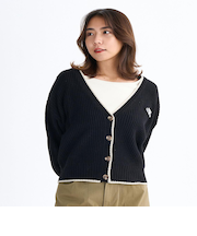 Roxy HORIZON CARDIGAN ウィメンズ ドロップショルダーカーディガン ミドルゲージ <2025FW HEART WAVE>
