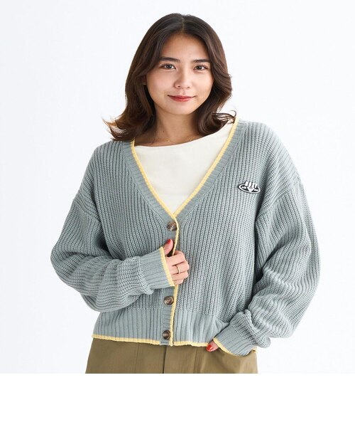 I♡ Roxy HORIZON CARDIGAN ウィメンズ ドロップショルダーカーディガン