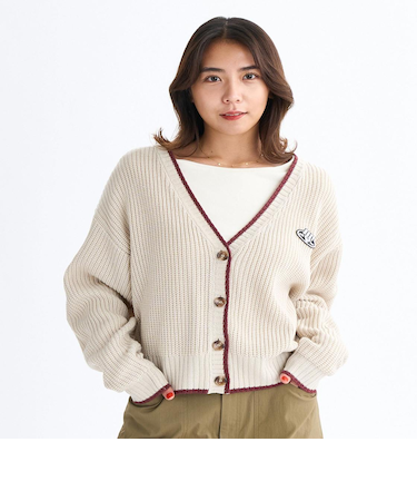Roxy HORIZON CARDIGAN ウィメンズ ドロップショルダーカーディガン ミドルゲージ <2025FW HEART WAVE>