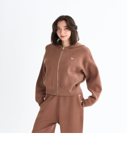 Roxy HEART  WAVE KNIT HOODIE ウィメンズ ダブルジップニットフーディ <2025FW HEART WAVE>