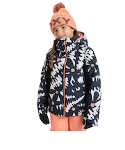 ROXY キッズ FREE JET GIRL JK スノージャケット スリムフィット 保温【25-26SNOWモデル】