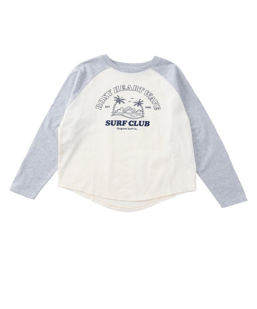 Roxy MINI ROXY HEART WAVE RAGLAN TEE キッズ ラグランスリーブ 長袖Tシャツ