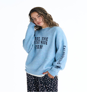 Roxy FEEL THE HEART WAVE ウィメンズ スウェットライクジャカードセーター <2025FW CRUISERS>