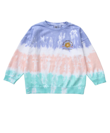 【ROXY ロキシー 公式通販】ロキシー（ROXY）Roxy MINI SUN AND SURF L/S TEE キッズ タイダイ長袖Tシャツ