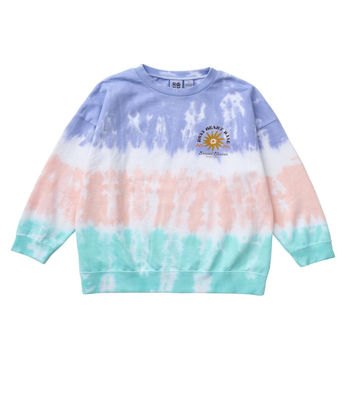 【ROXY ロキシー 公式通販】ロキシー（ROXY）Roxy MINI SUN AND SURF L/S TEE キッズ タイダイ長袖Tシャツ
