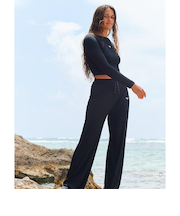 【オンラインストア・直営店限定】Roxy RISE & VIBE RIB WIDE LEG ウィメンズ ウェア