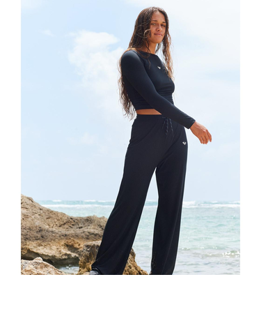 【オンラインストア・直営店限定】Roxy RISE & VIBE RIB WIDE LEG ウィメンズ ウェア