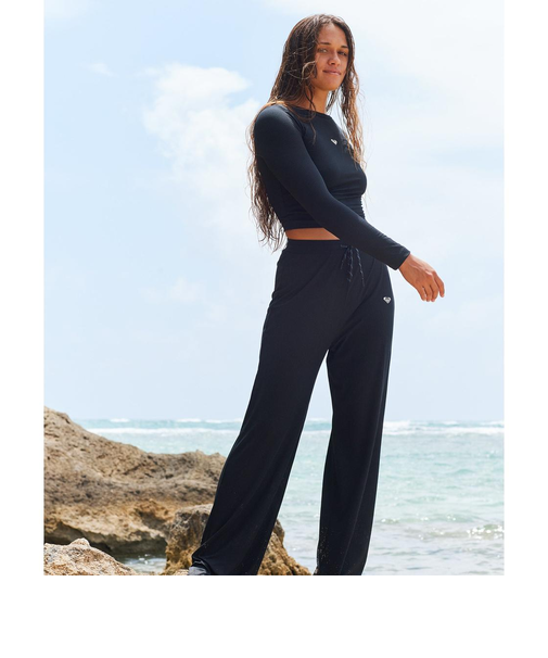 【オンラインストア・直営店限定】Roxy RISE & VIBE RIB WIDE LEG ウィメンズ ウェア