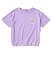 【OUTLET】Roxy MINI WILD FLOWER キッズ 半袖ラッシュガード スキンケアラッシュガード 近赤外線