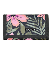 Roxy SMALL BEACH ウィメンズ 三つ折り財布 ミニ財布 トロピカル柄 <2025FW HEART WAVE>  <25FWグローバル展開アイテム>