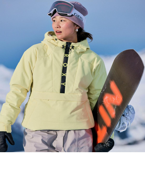 ROXY ウィメンズ RADIANT LINES OVERHEAD JK スノージャケット ファスナー付きポケット 【25-26SNOWモデル】