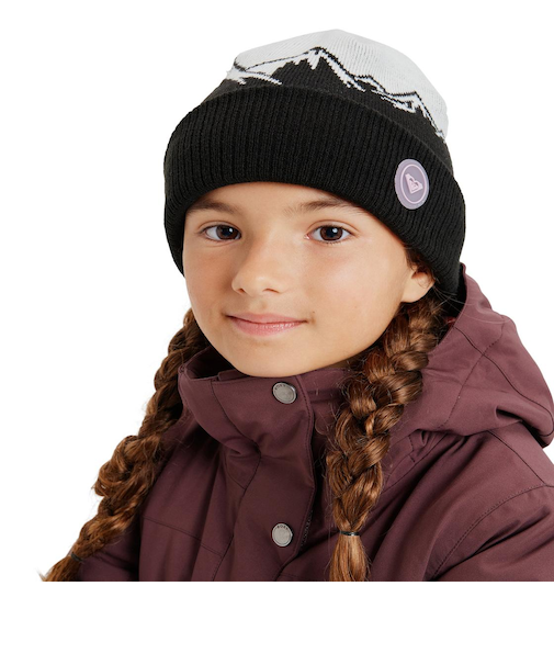 ROXY キッズ SNOWROX GIRL BEANIE ビーニー ジャガード織り 【25-26SNOWモデル】