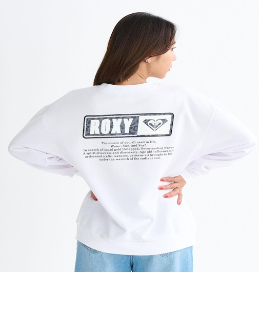 【ROXY ロキシー 公式通販】ロキシー(ROXY)Roxy SQUARE LOGO PULL OVER ウィメンズ スウェットトップス 速乾 長袖