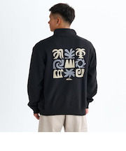 Quiksilver SUN FLOW SWEAT HZ ハーフジップ 裏起毛 メンズ