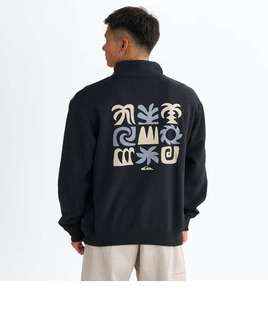Quiksilver SUN FLOW SWEAT HZ ハーフジップ 裏起毛 メンズ