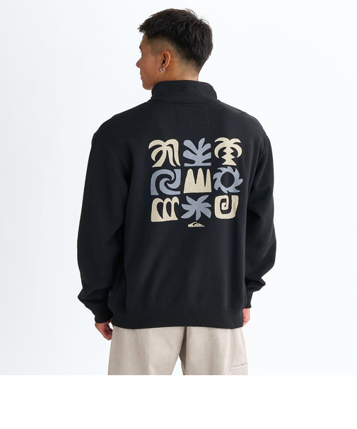 Quiksilver SUN FLOW SWEAT HZ ハーフジップ 裏起毛 メンズ