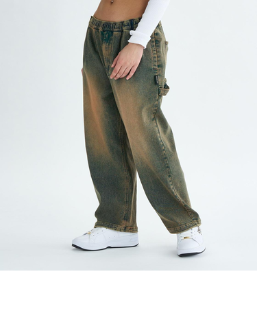 DC Shoes 25 WS SUPERWIDE BAGGY PAINTER PANT バギーペインターパンツ ウィメンズ