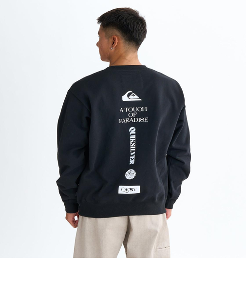 Quiksilver BW VERTICAL LOGO SWEAT CREW プルオーバー メンズ