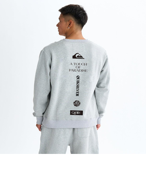 Quiksilver BW VERTICAL LOGO SWEAT CREW プルオーバー メンズ