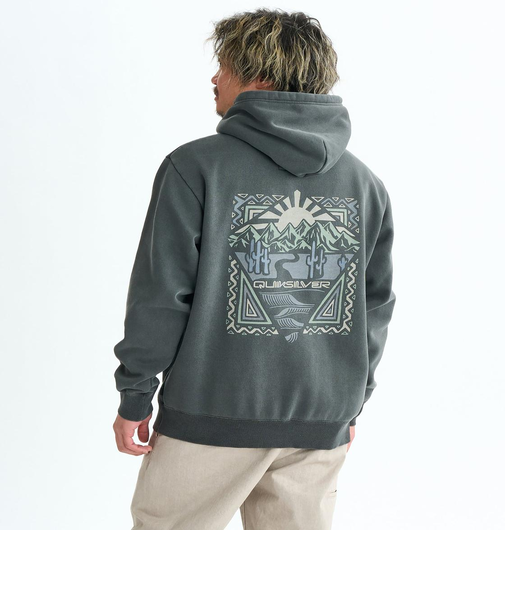 Quiksilver PG DESERT WAVES SWEAT PK フーディ パーカー 裏起毛 メンズ