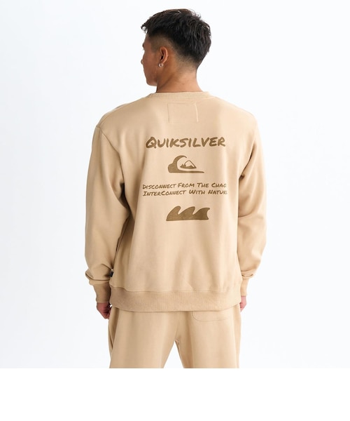 Quiksilver HAND DRAWN SWEAT CREW プルオーバー 裏起毛 セットアップ