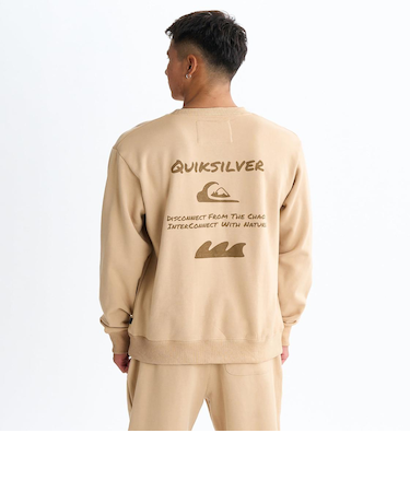 Quiksilver HAND DRAWN SWEAT CREW プルオーバー 裏起毛 セットアップ メンズ