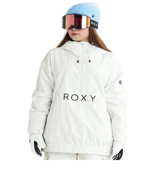 ROXY ウィメンズ ALPHA ANORAK JK スノージャケット リラックスフィット 裾幅調節コード付き【25-26SNOWモデル】