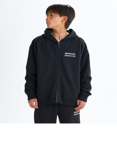 Quiksilver HAND DRAWN ZIP PK YOUTH フーディ パーカー 裏起毛 セットアップ キッズ