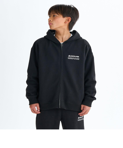 Quiksilver HAND DRAWN ZIP PK YOUTH フーディ パーカー 裏起毛 セットアップ キッズ