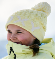 ROXY キッズ EFFIE GIRL BEANIE ビーニー ROXYジャガードロゴ ポンポン 【25-26SNOWモデル】