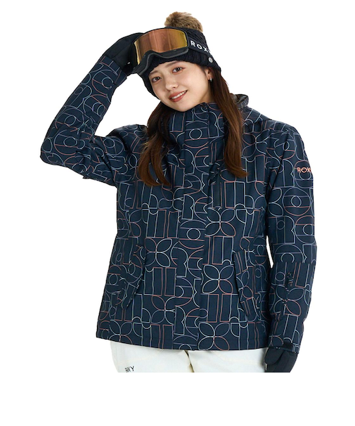 ROXY ウィメンズ ROXY JETTY NP JK スノージャケット パウダースカート・ハンドゲイター付き【25-26SNOWモデル】