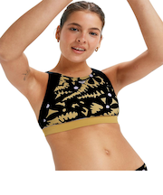 Roxy Fitness ROXY ACTIVE CROP TOP ウィメンズ フィットネス 水着 ビキニトップ  <25FWグローバル展開アイテム>