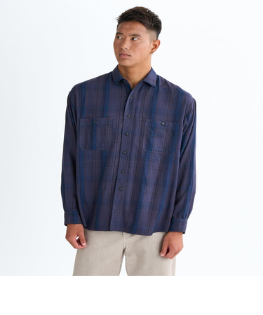 Quiksilver QS GARMENT DYE SHIRT シャツ メンズ