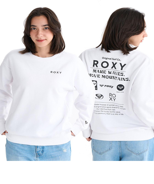 【ROXY ロキシー 公式通販】ロキシー(ROXY)Roxy HISTORICAL LOGO PULL OVER ウィメンズ スウェットトップス 長袖