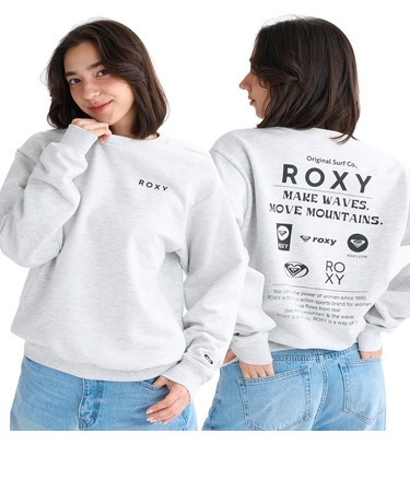 【ROXY ロキシー 公式通販】ロキシー（ROXY）Roxy HISTORICAL LOGO PULL OVER ウィメンズ スウェットトップス 長袖