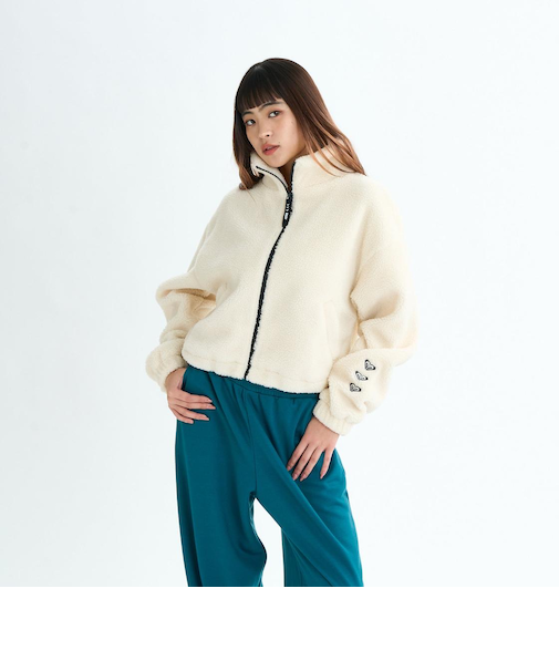 Roxy Fitness TRIPLE HEARTS JACKET ウィメンズ フィットネス ジャケット 3連チャクラ<2025FW SPORTS>