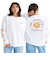 Roxy BELLIS L/S TEE ウィメンズ 長袖Tシャツ バックプリント <2025FW HEART WAVE>