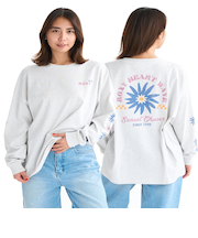 Roxy BELLIS L/S TEE ウィメンズ 長袖Tシャツ バックプリント <2025FW HEART WAVE>
