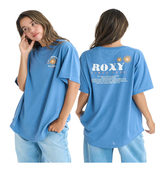 Roxy SUN AND SURF S/S TEE ウィメンズ 半袖Tシャツ 吸水速乾 <2025FW Early Fall Tee>