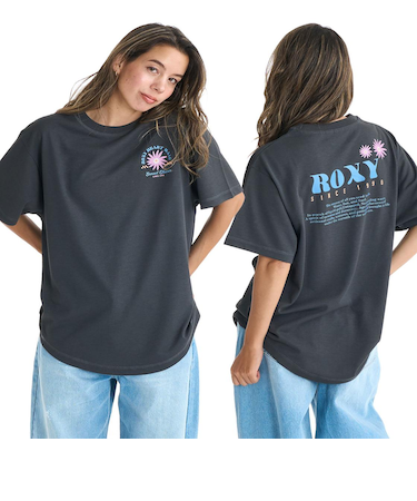 Roxy SUN AND SURF S/S TEE ウィメンズ 半袖Tシャツ 吸水速乾 <2025FW Early Fall Tee>