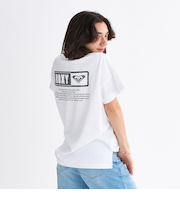 Roxy SQUARE LOGO S/S TEE ウィメンズ 半袖Tシャツ 吸水速乾 レオパード柄 <2025FW Early Fall Tee>