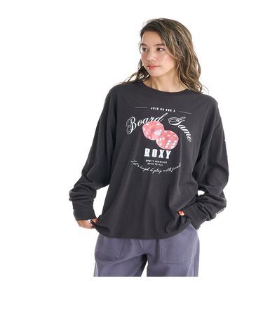 【ROXY ロキシー 公式通販】ロキシー(ROXY)Roxy BOARD GAME NIGHT ウィメンズ 長袖Tシャツ <2025FW CRUISERS>