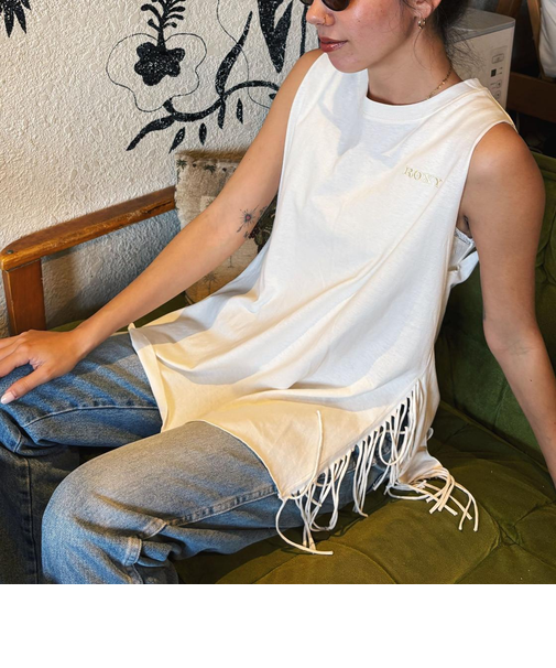 【OUTLET】Roxy LABYRINTH TOPS ウィメンズ タンクトップ・ノースリーブ サイドフリンジ