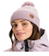 ROXY ウィメンズ ICEVALLEY BEANIE ビーニー 千鳥格子 ポンポン【25-26SNOWモデル】